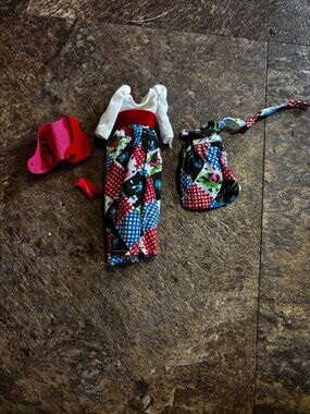 Topper Dawn doll clothes Rock Flowers Frontier Patchwork 4068